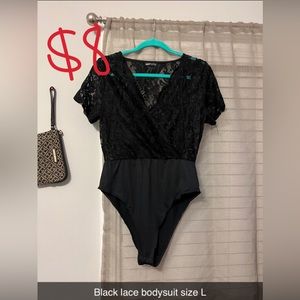 Black lace bodysuit!